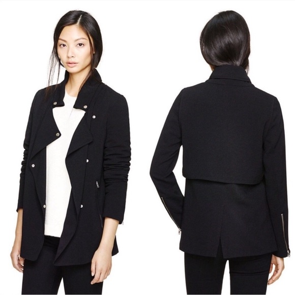 Aritizia Wilfred Burgundy Mayat Crepe Women's Jacket, Mulled Wine Color, NWOT - Picture 1 of 11